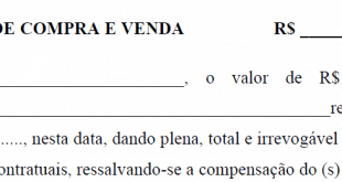 Recibo de compra e venda simples - Word e PDF