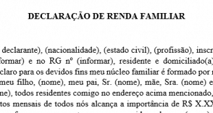 Modelo de declaração de trabalho simples - PDF e Word 